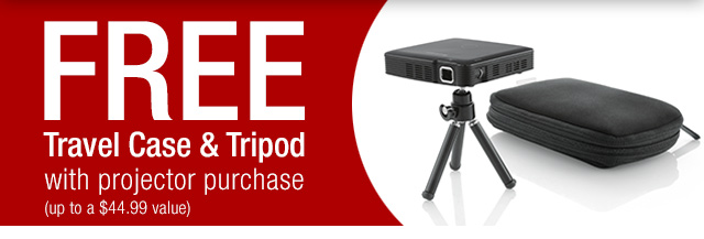 Brookstone Limited Time Only FREE Case Tripod with Projector