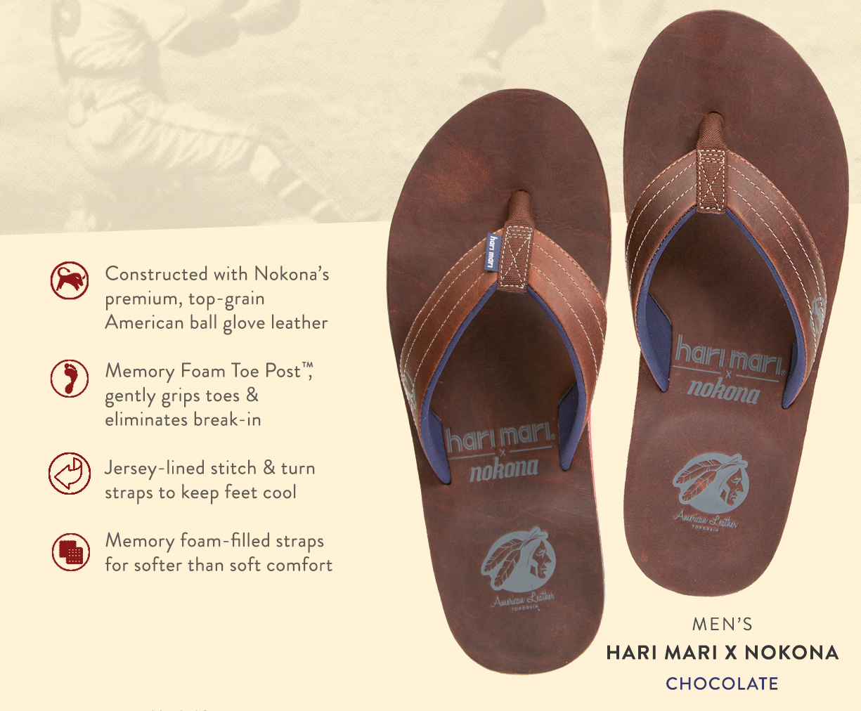 hari mari nokona flip flops