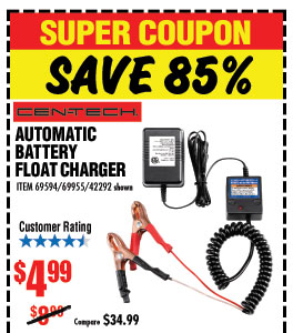 harbor freight battery trickle charger