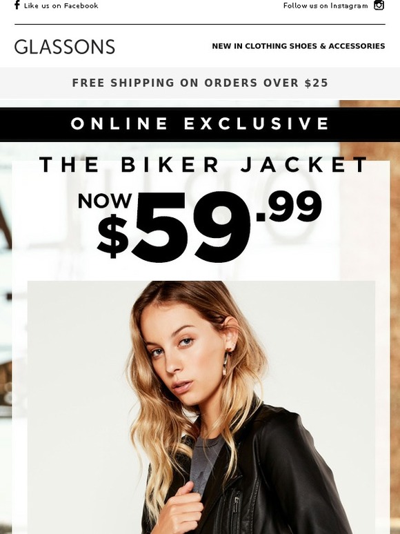 glassons biker jacket