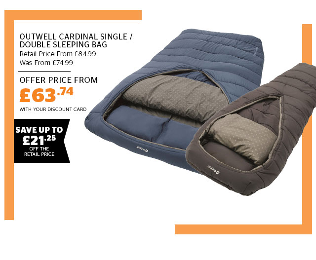 outwell cardinal double sleeping bag