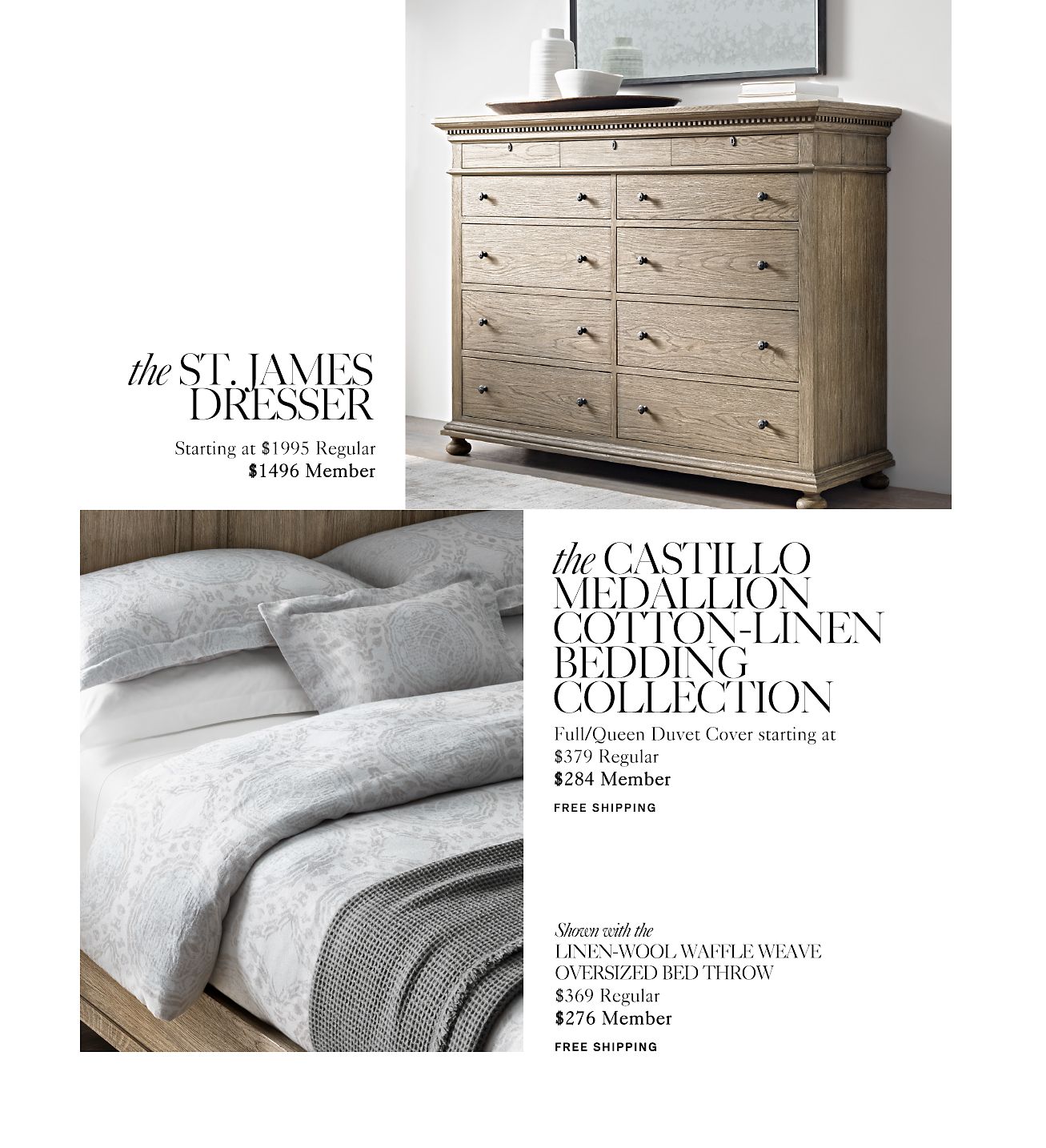 Restoration Hardware: The St. James Collection. Hand-Carved ...