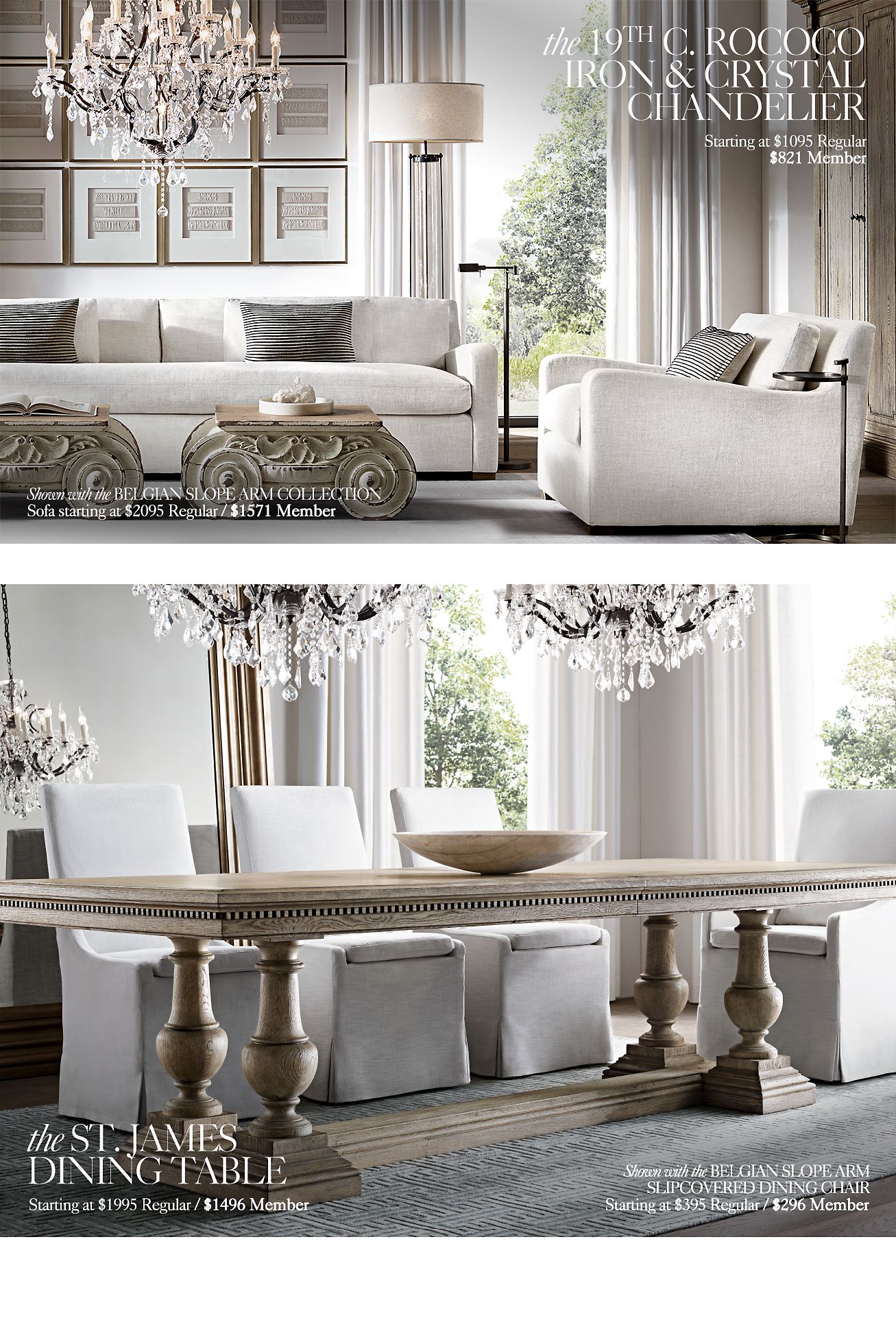 Restoration Hardware The St. James Collection. HandCarved