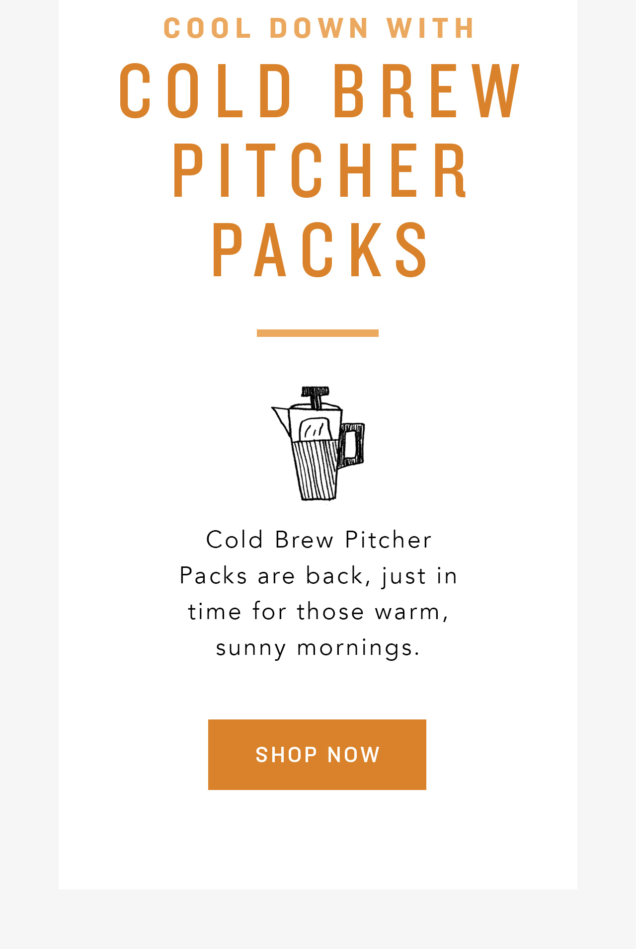 Starbucks Easytomake Cold Brew Pitcher Packs are back Milled