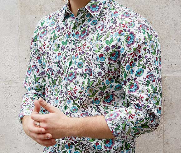 mens liberty print shirts uk