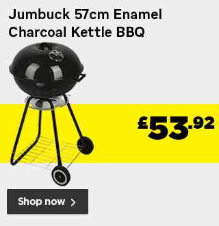 Jumbuck 57cm Enamel Charcoal Kettle BBQ