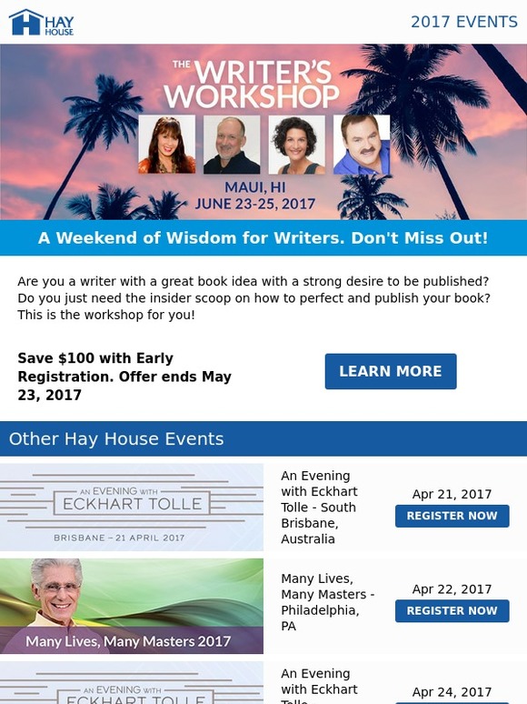 Eckhart tolle workshops 2017
