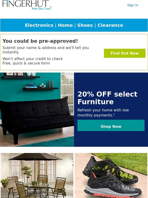 Fingerhut Fingerhut 20 OFF select Furniture Milled