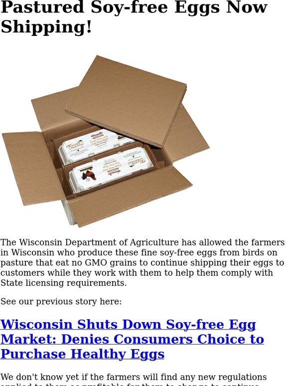 Tropical Traditions Soyfree Pastured Eggs Now Shipping Again! Milled