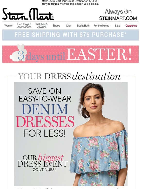 stein mart denim dresses