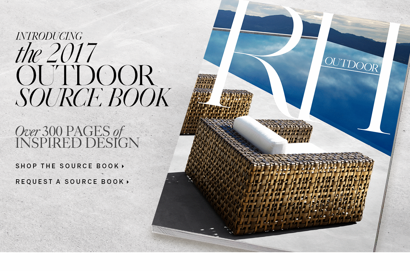 Restoration Hardware Explore the Marbella Outdoor Collection Milled