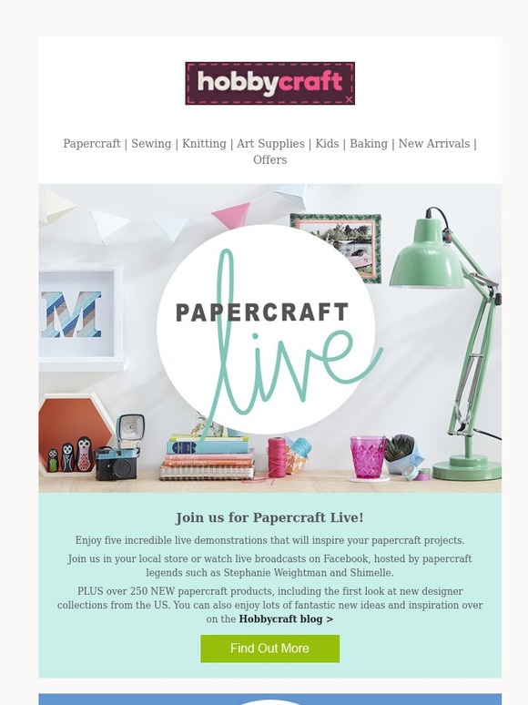Hobbycraft Join us for our Biggest Ever Papercraft Event! Milled