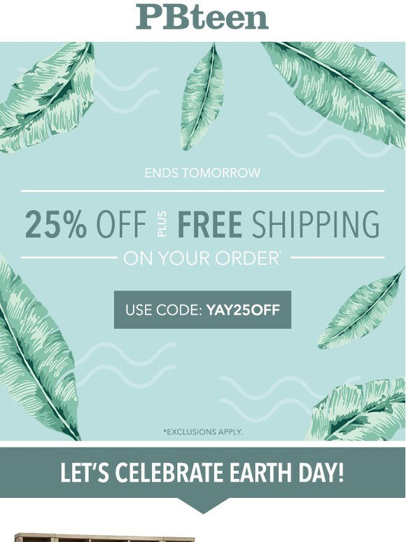 PBteen 🌏💚 Approved! We're notifying you of THIS discount code for 25