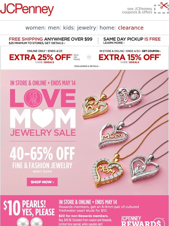 Jcpenney 40% Off Coupon Get 40% Off Fine & Fashion Jewelry With