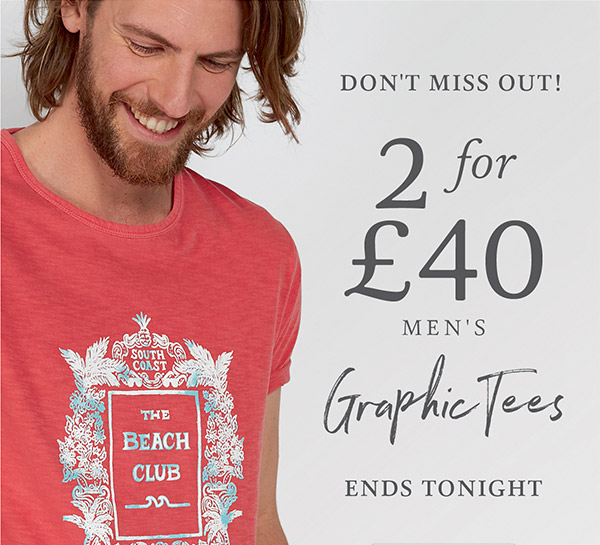 Fat Face UK Last chance to save on men's tees... Milled