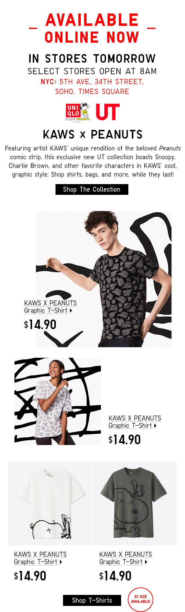 The New UNIQLO x KAWS Collection Has Chic Tees & Sweatshirts