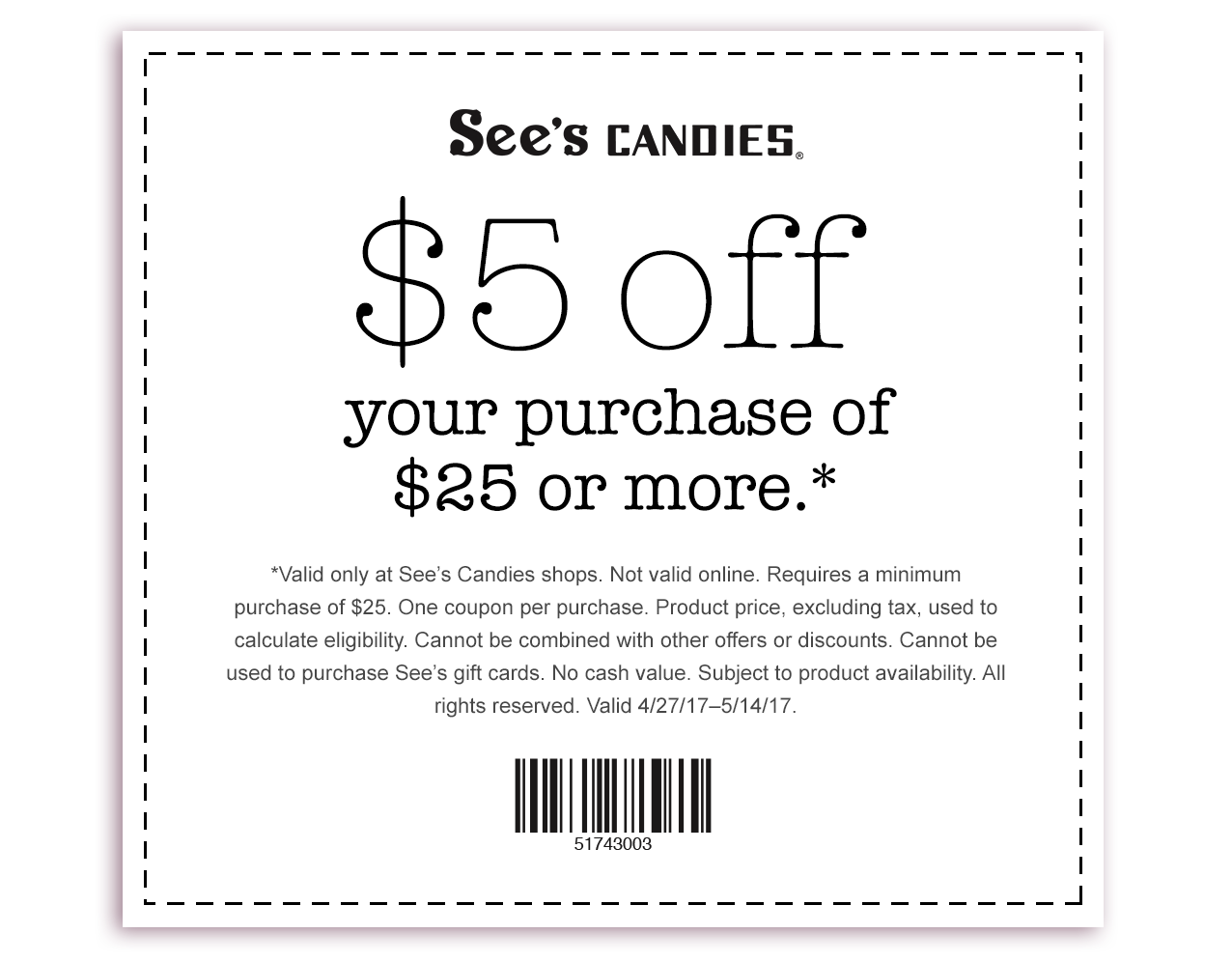 Sees Candies Inc 🌷 Limited Time 5 Off 25 In Shops Milled