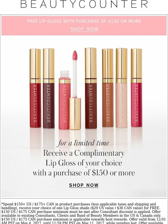 Beautycounter Free Lip Gloss?! Best. Day. Ever. Milled