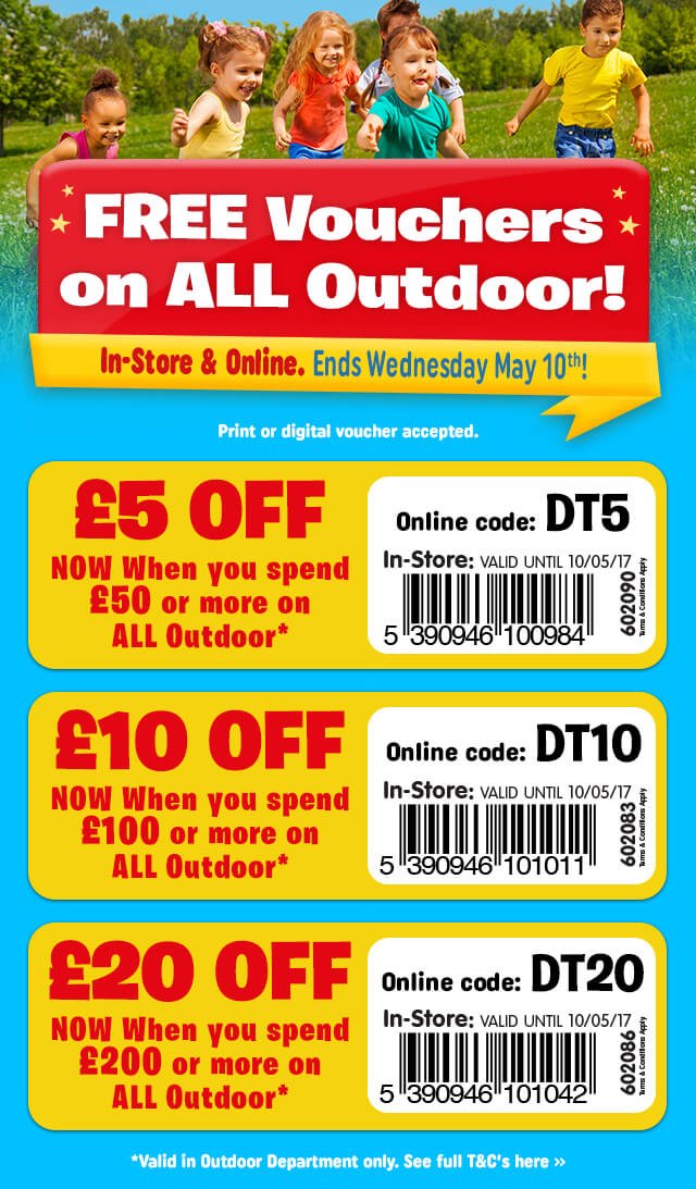 Smyths Toys Hq Free 20 Off Voucher On All Outdoor In Store Online Milled