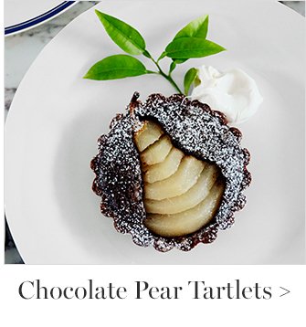 Chocolate Pear Tartlets