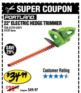 electric hedge trimmer harbor freight