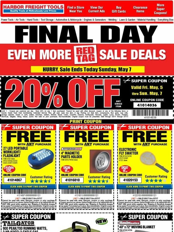 Harbor Freight Black Friday 2017 Tool Deals