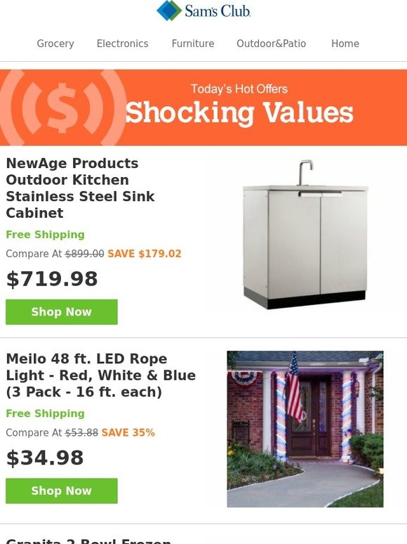 Sam's Club Outdoor Kitchen Milled