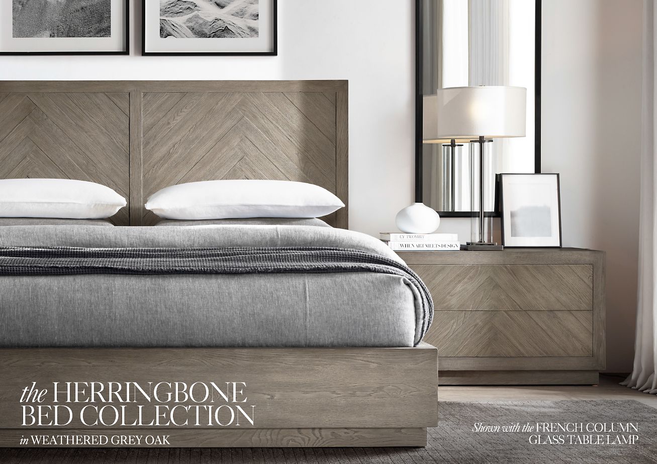 Restoration Hardware The Herringbone Collection. Designed by Theo
