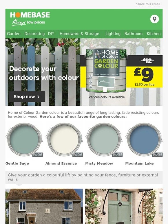 homebase garden paint