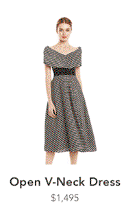 Open V-Neck Dress