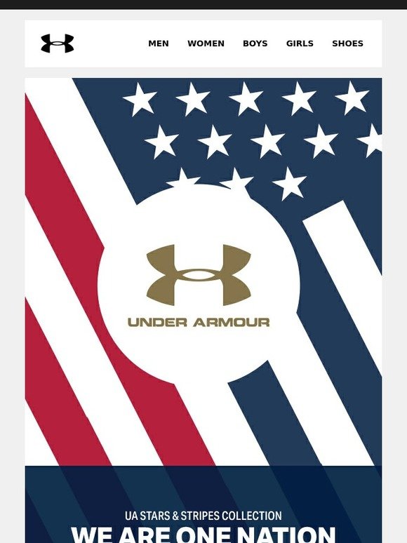 red white and blue under armour