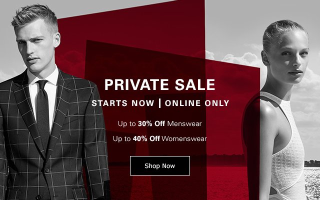 Hugo Boss: Private Sale Starts Online 