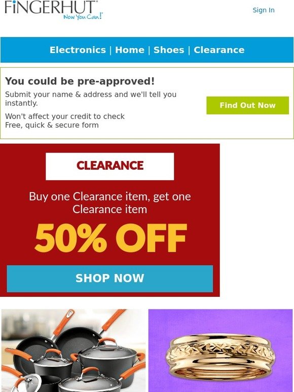 Fingerhut Fingerhut Clearance BOGO! Buy one, get one 50 OFF! Milled
