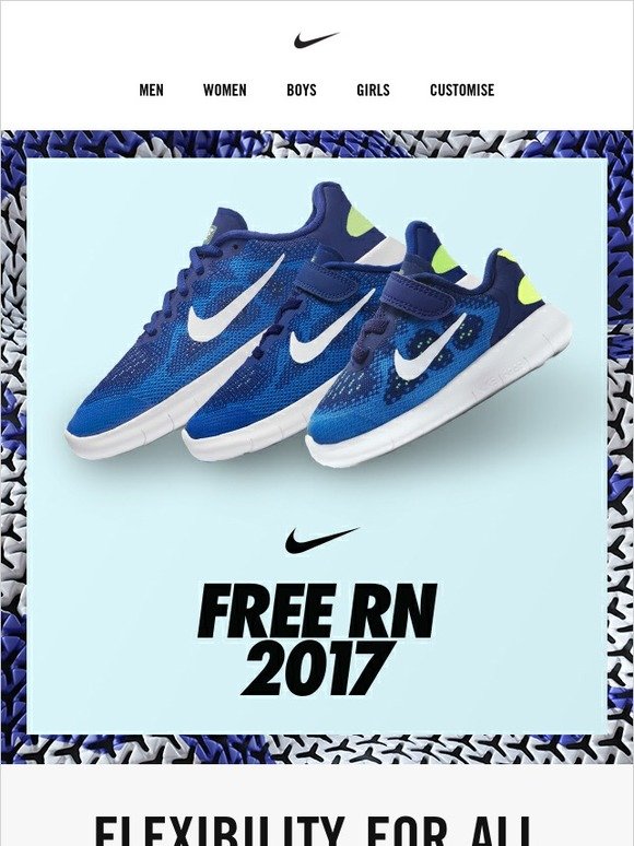 nike free rn 2017 youth
