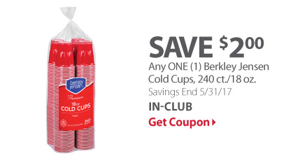 Berkley Jensen 18-Oz. Plastic Cups, 240 ct. - Red