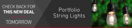 Portfolio String Lights. CHECK BACK FOR THIS NEW DEAL TOMORROW.