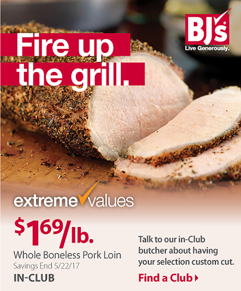 BJs Wholesale Club [Extreme Value] Only 1.69/lb. for boneless pork