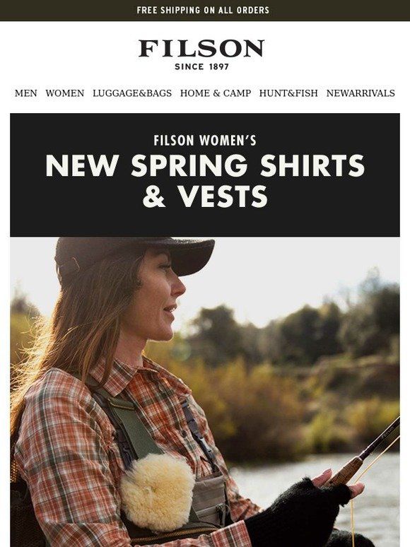 Filson Filson Women’s New Vests & Shirts Milled