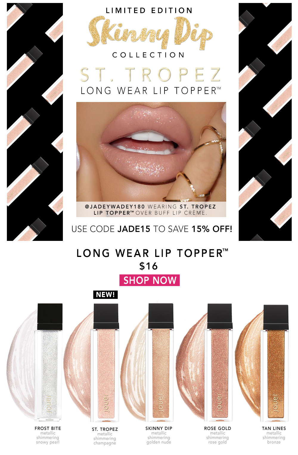 jouer long wear lip topper st tropez