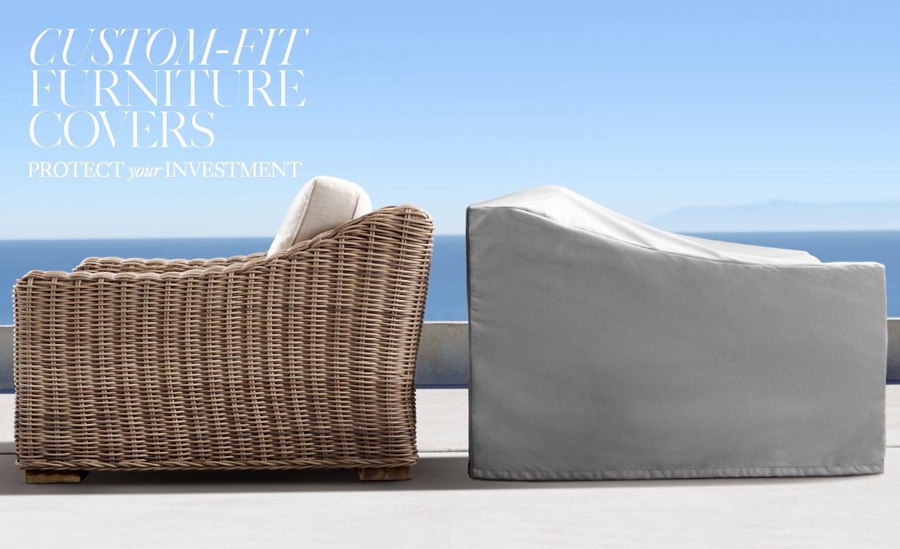 Restoration Hardware The Marbella Outdoor Collection in Handcrafted Aluminum & Solid Teak Milled