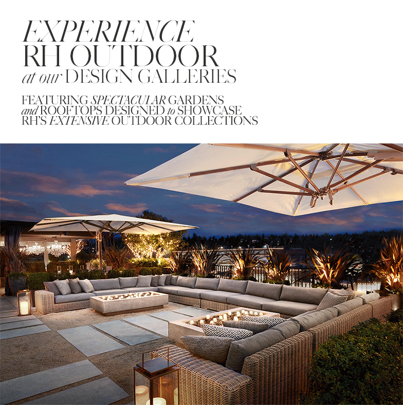 Restoration Hardware The Marbella Outdoor Collection in Handcrafted