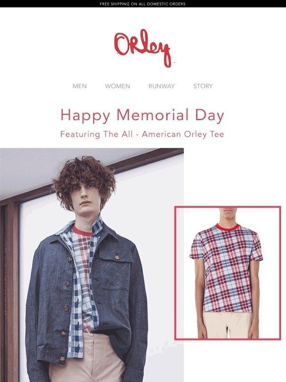 Honoring Memorial Day With Orley
