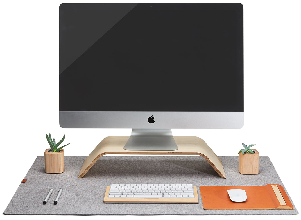 Grovemade Announcing the Wool Felt Desk Pad Milled