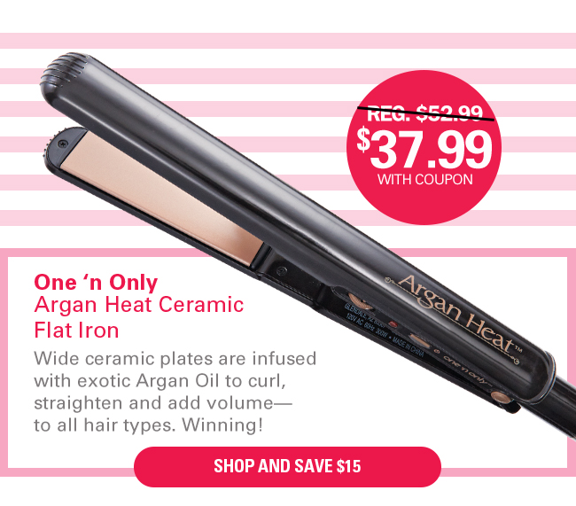 One and only outlet argan heat flat iron