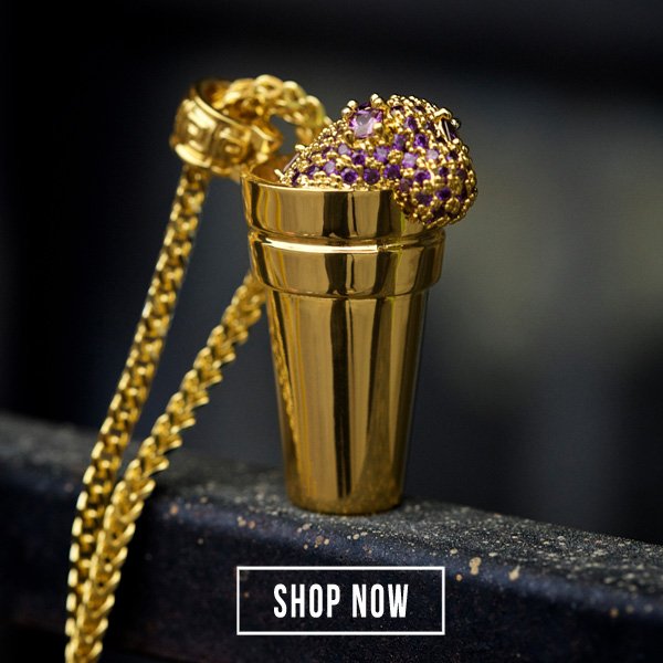 King Ice: The Exclusive Purple Drank Necklace by Snoop Dogg | Milled