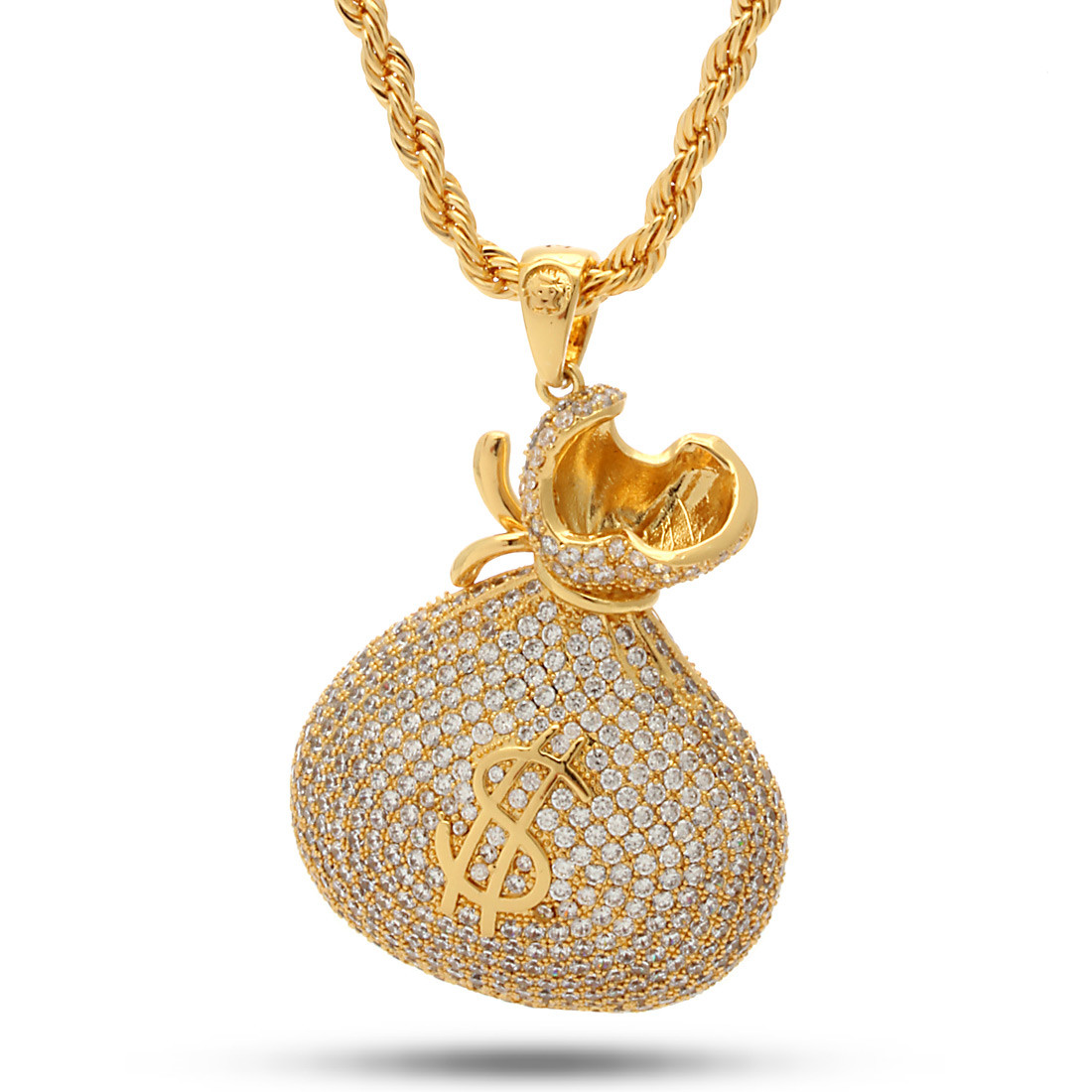 The 14K Gold Money Bag Necklace