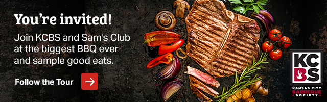 You're invited! Join KCBS and Sam's Club at the biggest BBQ ever and sample good eats. Follow the Tour