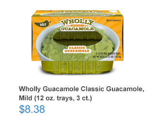 Wholly Guacamole Classic Guacamole, Mild (12 oz. trays, 3 ct.)