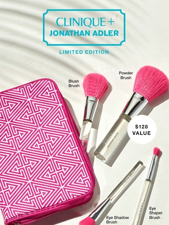 Clinique A glamorous new makeup brush set. Limited edition! Milled