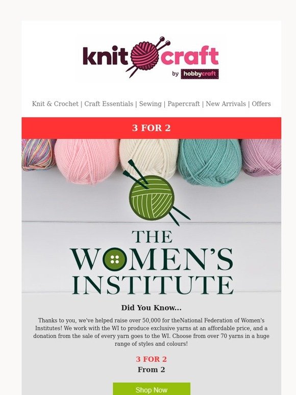 Hobbycraft NEW Home Cotton Yarn from WI Milled